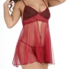 Bordo Tül Geclik -670