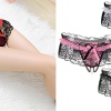 Kadın Kırmızı Fiyonklu Seksi Külot