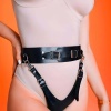 Fantazi Bel Kemerli Arkası Açık Deri Külot Harness - Brf1276