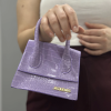 luxe lila cilt çanta