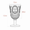 Akrilik Mürdüm 6lı Kadeh & Su Meşrubat Kahve Yanı Bardağı 450 ml ( Cam Değildir )