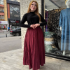 Kraş etek bordo