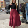 Kraş etek bordo