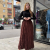 Kraş etek kahve