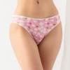 PAMUKLU DESENLİ, 3LÜ SLİP KÜLOT PEMBE (MGP2961)
