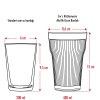 Akrilik Şeffaf 6lı Uzun Bardak & Su Meşrubat Bardağı 400 ml ( Cam Değildir )