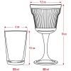 Akrilik Beyaz Tekli Kadeh & Su Meşrubat Kahve Yanı Bardağı 300 ml ( Cam Değildir )