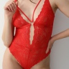 Kırmızı Seksi Halka Detaylı Babydoll