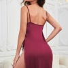 Kadın Siyah Cut Out Detaylı Yırtmaçlı Sexy Gecelik