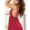 Bordo Dantelli Gecelik Takım Brf1253