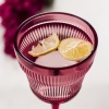 Akrilik Mürdüm 6lı Kadeh & Su Meşrubat Kahve Yanı Bardağı 300 ml ( Cam Değildir )