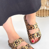 Tanta Leopar Süet Tokalı Terlik