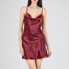 Kısa Gecelik Degaje Bordo 7740