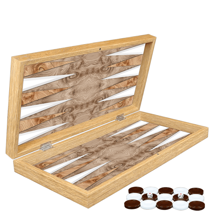 Klasik Tavla Geo wood Büyük Boy