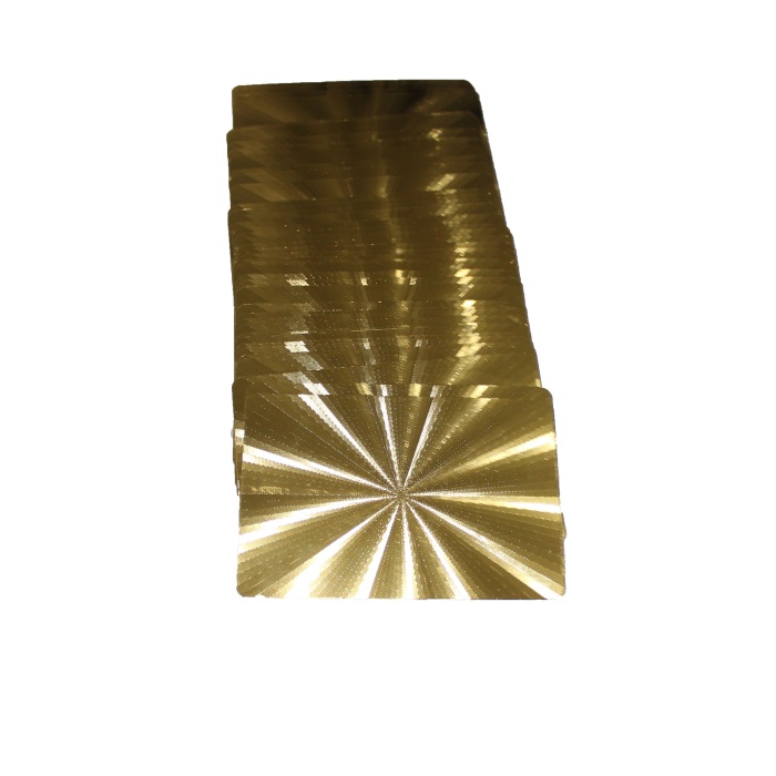Altın Poker Pvc 52 İskambil Kağıdı Pişti Kağıdı Altın Gold
