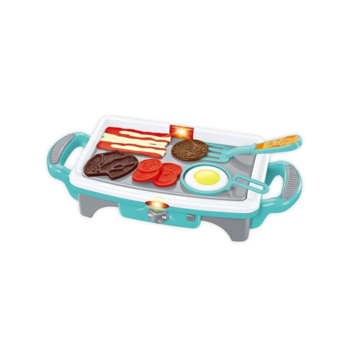 HediyeCantam QF2908P-1-QF2908G-1 Işıklı Aksesuarlı Teppanyaki Izgara -Vardem Oyuncak