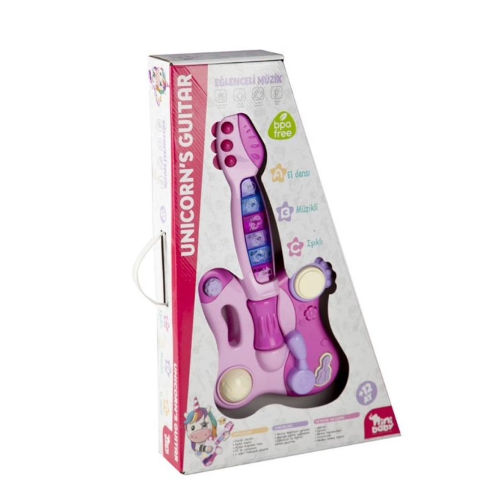 HediyeCantam ER-205 Nini Baby Unicorn Işıklı Sesli Müzikli Gitar - Erdem Oyuncak