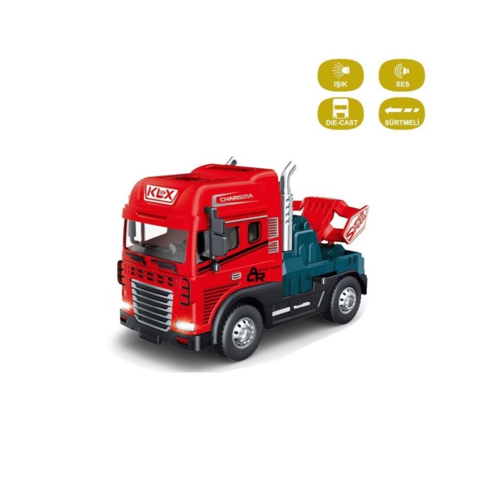 HediyeCantam KLX600-345 Sürtmeli Işıklı Müzikli 1:24 Çekici (Tır Kafası)