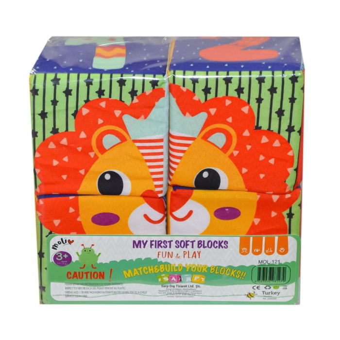 HediyeCantam HediyeCantam MOL-121 PVC 4lü Eğitici Küp - Asya Oyuncak