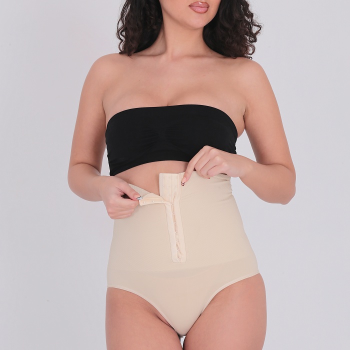 Agraflı Yüksek Bel Slip Korse  HC5521 Ten