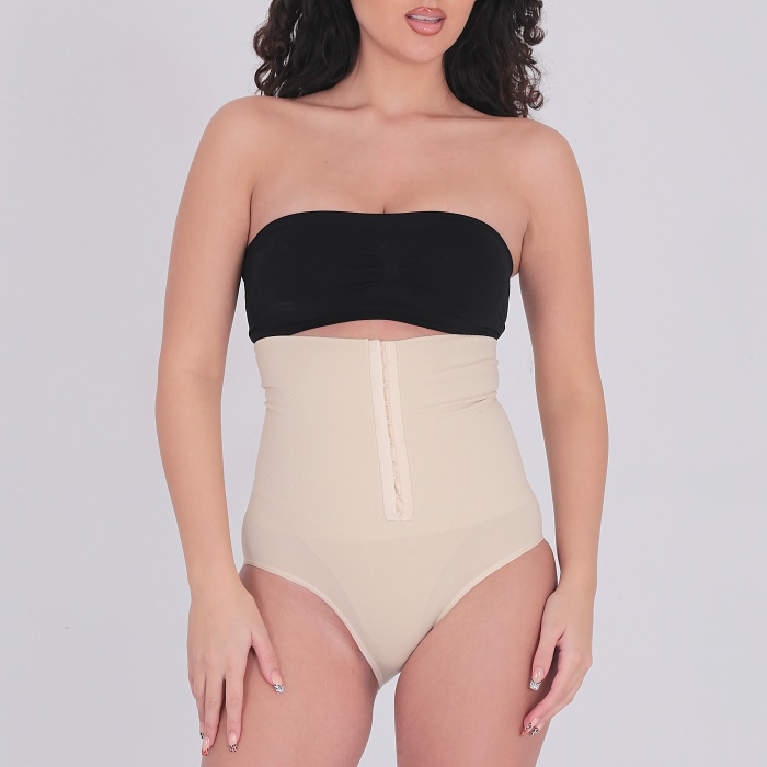 Agraflı Yüksek Bel Slip Korse  HC5521 Ten
