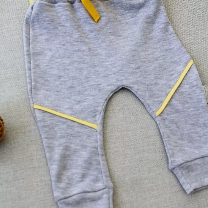 Yavru Koala Nakışlı Uzun Kollu Sweat 2li Kız Erkek Bebek Takımı Sarı
