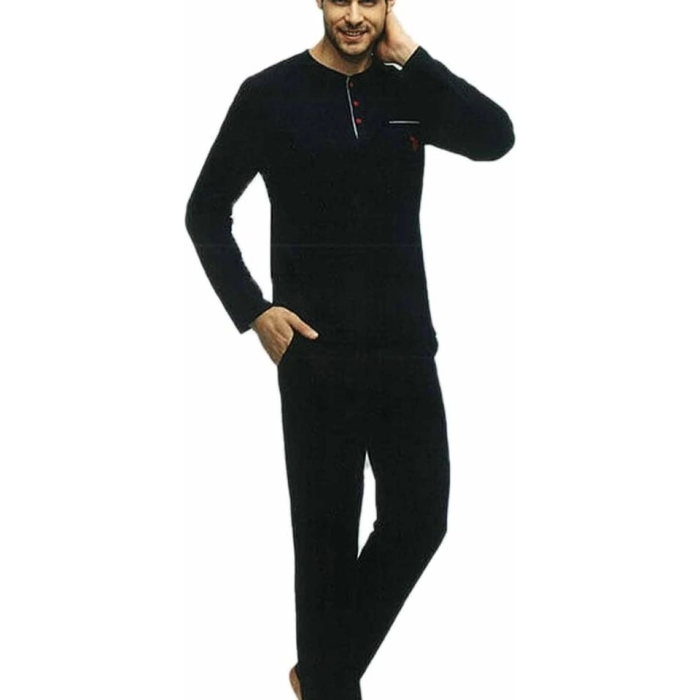 Us Polo 17384 Erkek Uzun Kol Pijama Takımı