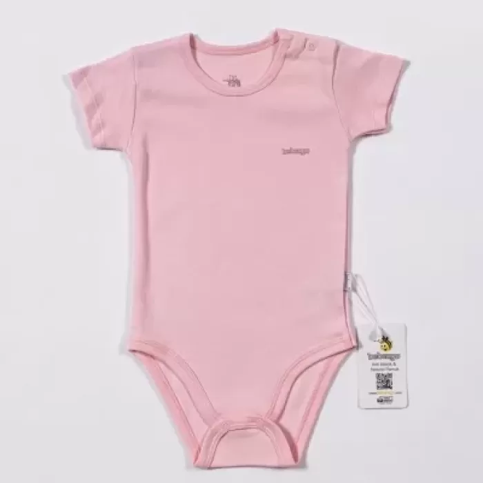 Basic Kısa Kol Body Pembe