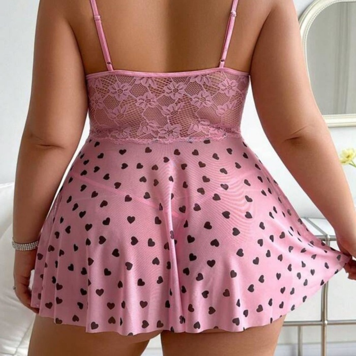 HediyeCantam Pembe Kalp Desenli Pinterest Gecelik 15712
