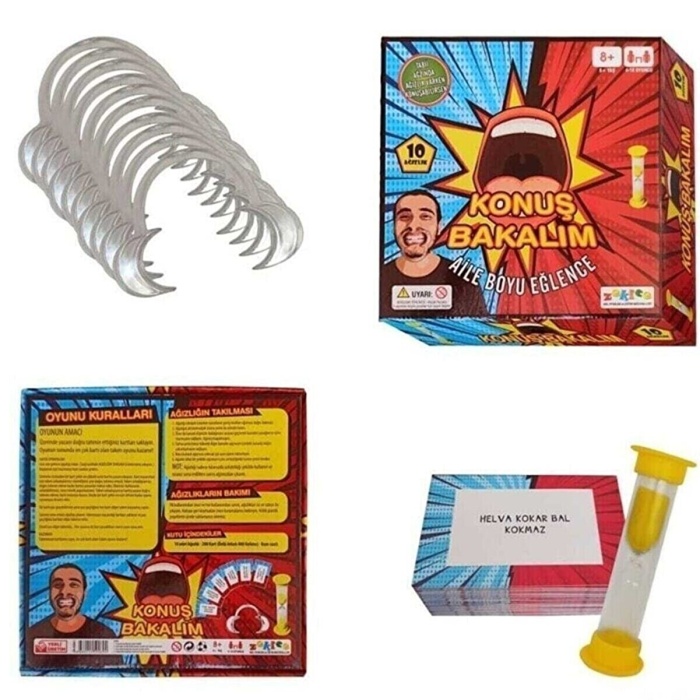Zekice Konuş Bakalım Aile Boyu Ağızlıklı Eğlenceli Oyun