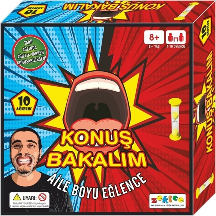 Zekice Konuş Bakalım Aile Boyu Ağızlıklı Eğlenceli Oyun