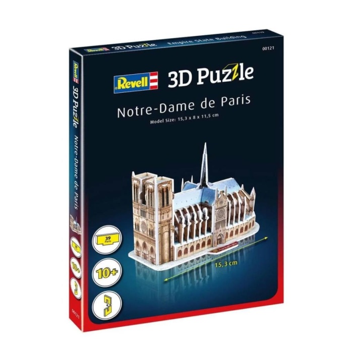 Nessiworld 00121 Revell 3D Puzzle Notre Dame Katedrali 39 parça