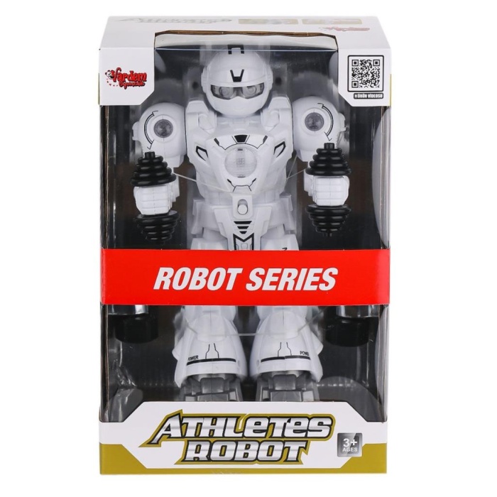 Nessiworld DF-6026 Işıklı ve Müzikli Hareketli Atletik Sporcu Robot -Vardem Oyuncak