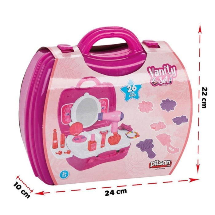 Nessiworld 03 562 Aksesuarlı Çantalı Makyaj Seti -Pilsan Oyuncak
