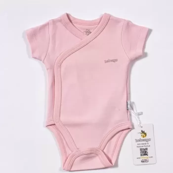 Basic Kravuze Kısa Kol Body Pembe