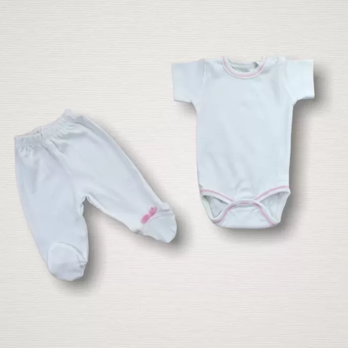 Kalpli Uçan Balon Nakışlı %100 Cotton Antibakteriyel 10lu Zıbın Takımı Hastane Çıkışı
