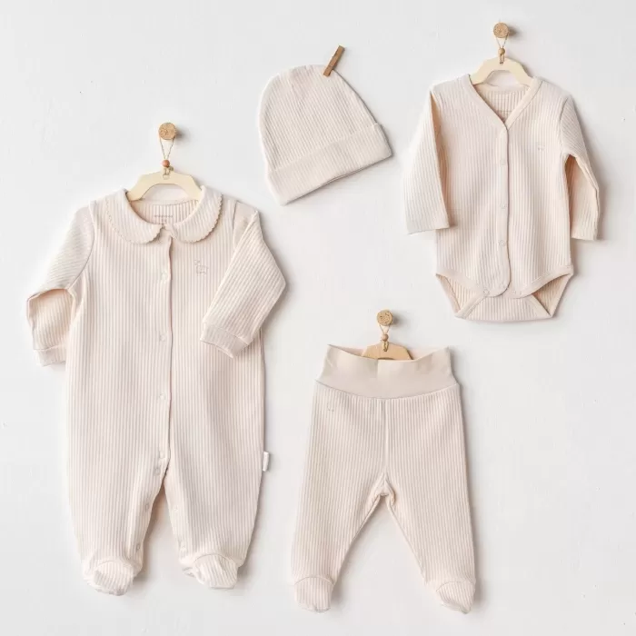 Bear Time 4lü Hastane Çıkışı Light Beige