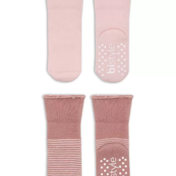 Çemberli Kaymaz Havlu Soket Çorap 2li Bs10503 Pudra Pembe