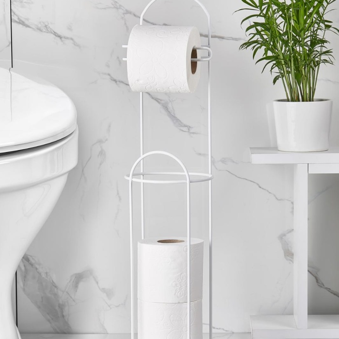 Ferforje Wc Tuvalet Kağıtlık Beyaz