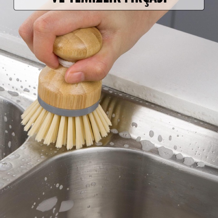Bambu Bulaşık Temizlik Fırçası & Mutfak Banyo Temizlik Fırçası