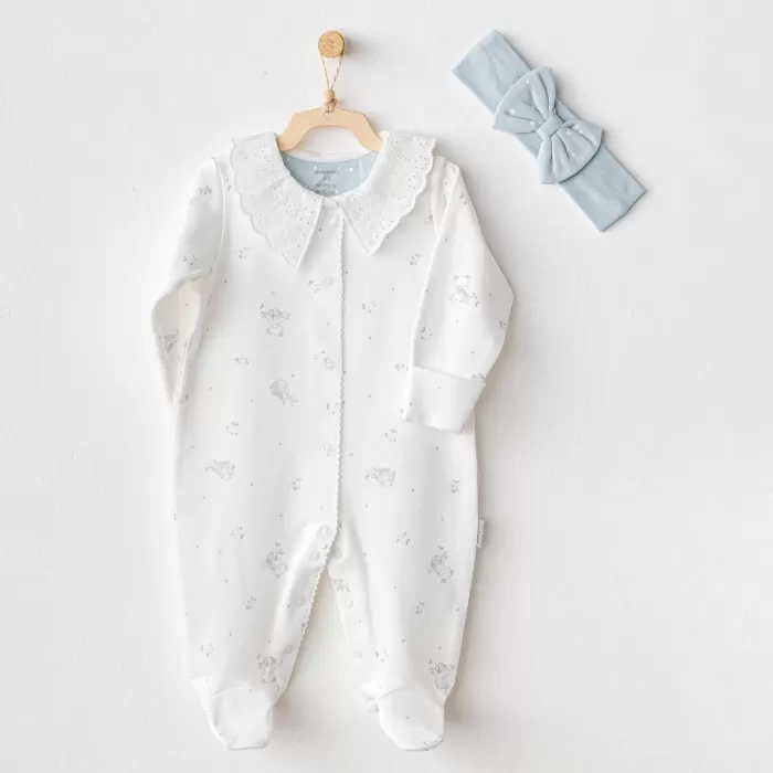 Andywawa Ac25644 Cuddly Bunny Bear Tulum Takım Ekru