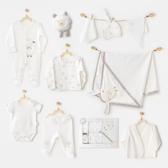 Andywawa Ac25561 Newborn Set Tinny Ships 10lu Hastane Çıkışı Ekru