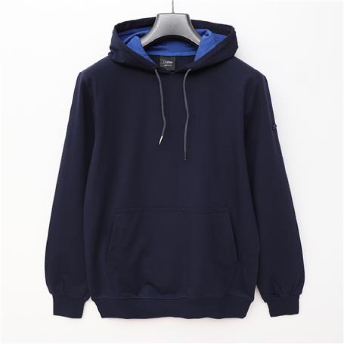 Erkek Uzun Kol Kapüşonlu Sweatshirt - SWT-220 - Lacivert