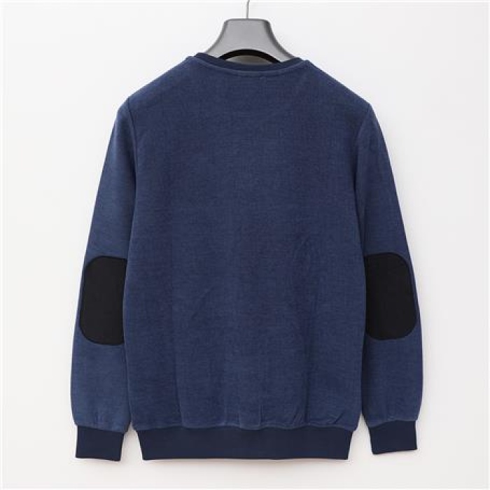 Erkek Uzun Kol Bisiklet Yaka Sweat - DIK-3701 - Marine