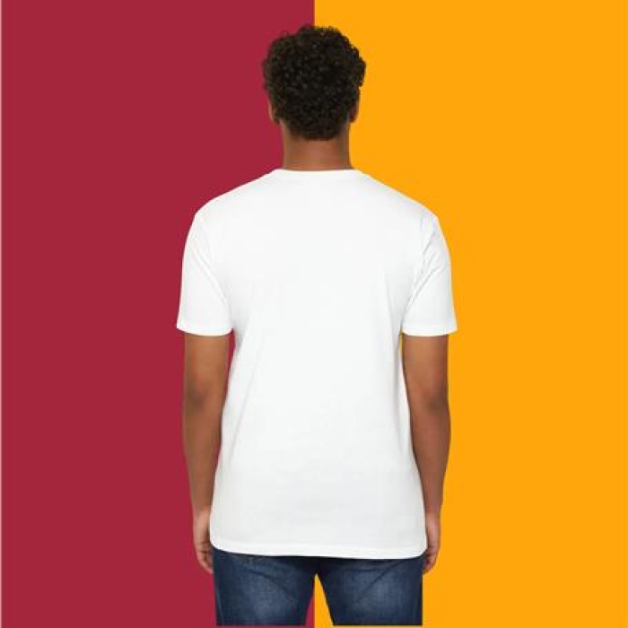 Kalkan Maske Baskılı Tişört / T-Shirt- osik0001 - Beyaz