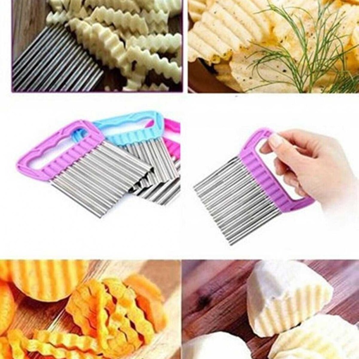 Pratik Cips Chopper Şekilli Sebze Meyve Ve Gıda Dilimleyici