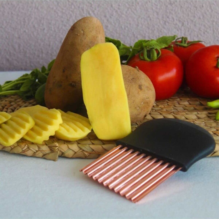 Pratik Cips Chopper Şekilli Sebze Meyve Ve Gıda Dilimleyici