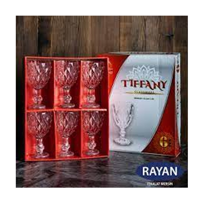 Rayan Tiffany 6lı Lüx Ayaklı Bardak