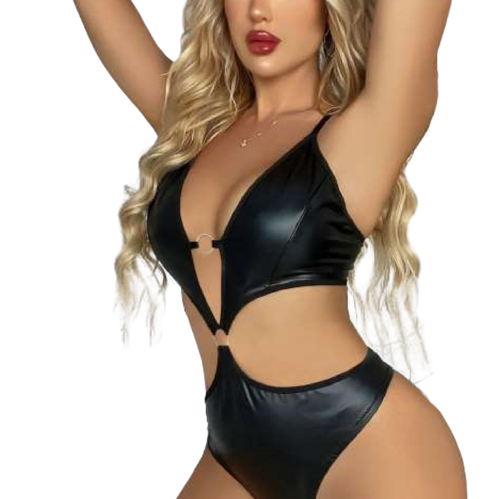 Kadın Babydoll Fantezi Harness Erotik Kıyafet 2058 Siyah - Royaleks