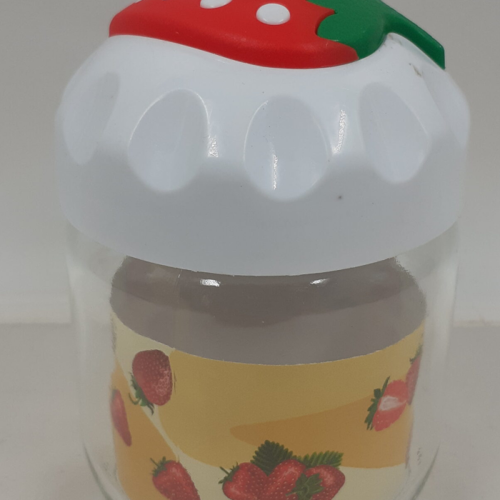 Çilek Desenli Kavanoz 1 Adet 425 Cc Royaleks-CK425